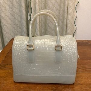 Furla Crocodile-Embossed Candy Bag